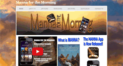 Desktop Screenshot of mannaforthemorning.com