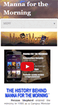 Mobile Screenshot of mannaforthemorning.com