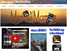 Tablet Screenshot of mannaforthemorning.com